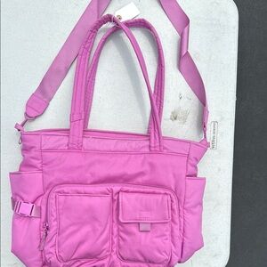 Vera Bradley Pink Tote Bag with Double Straps